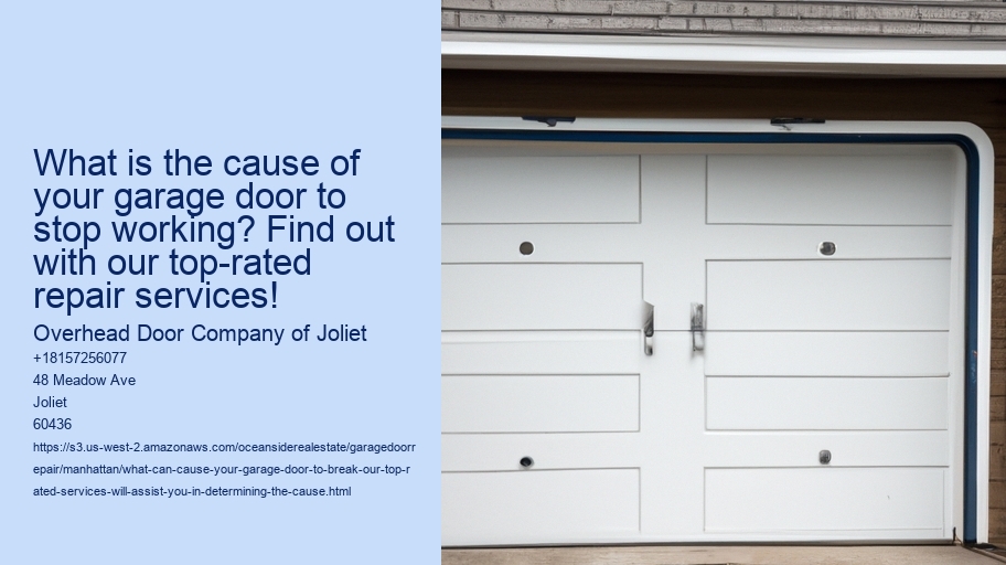 What can cause your garage door to break? Our top-rated services will assist you in determining the cause!