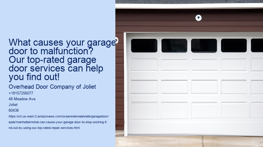 What can cause your garage door to stop working? Find out by using our top-rated repair services!