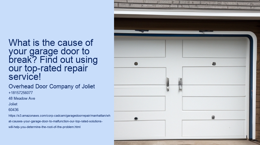 What causes your garage door to malfunction? Our top-rated solutions will help you determine the root of the problem!