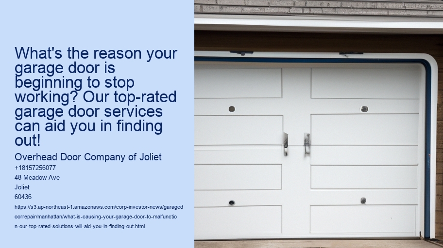 What is causing your garage door to malfunction? Our top-rated solutions will aid you in finding out!