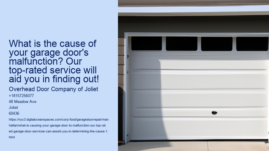 What is causing your garage door to malfunction? Our top-rated garage door services can assist you in determining the cause!