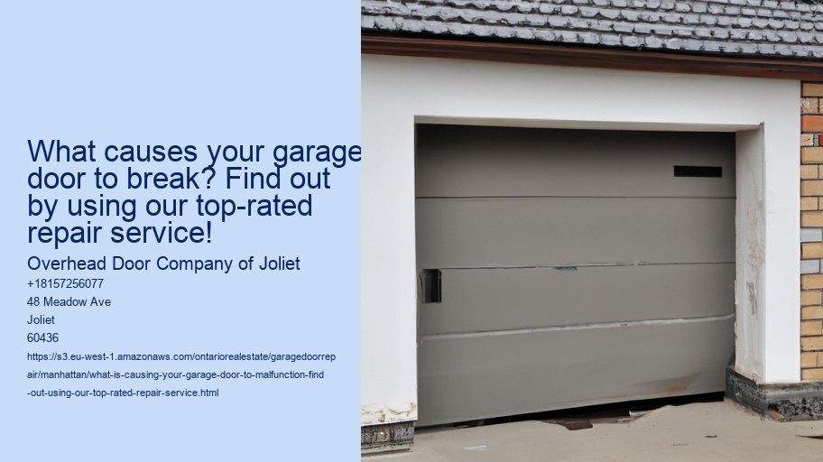 What is causing your garage door to malfunction? Find out using our top-rated repair service!