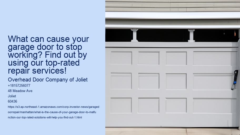 What is the cause of your garage door to malfunction? Our top-rated solutions will help you find out!