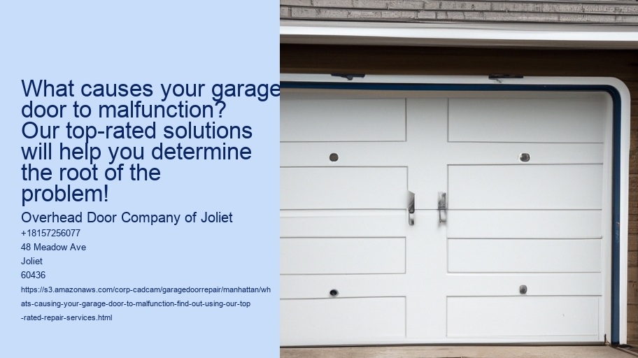 What's causing your garage door to malfunction? Find out using our top-rated repair services!