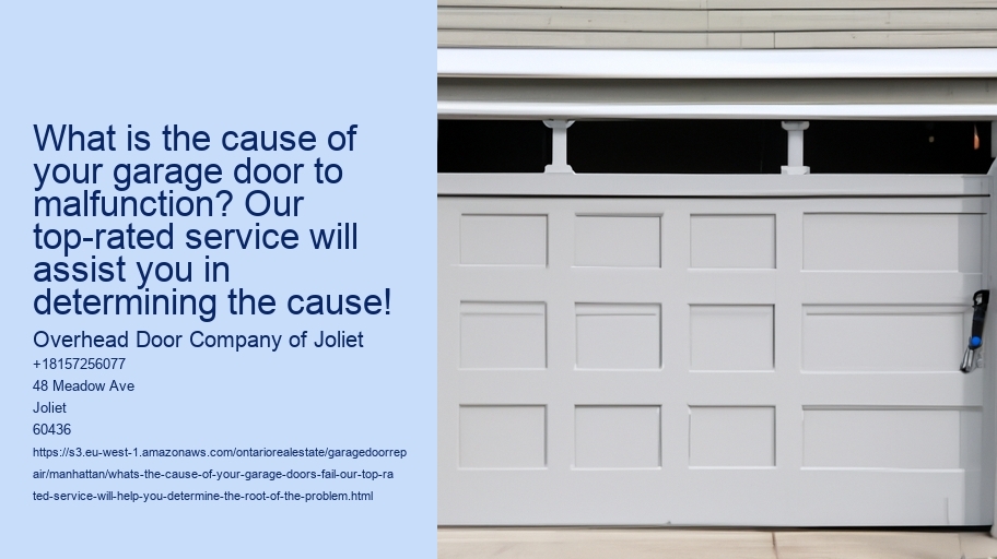 What's the cause of your garage door's fail? Our top-rated service will help you determine the root of the problem!