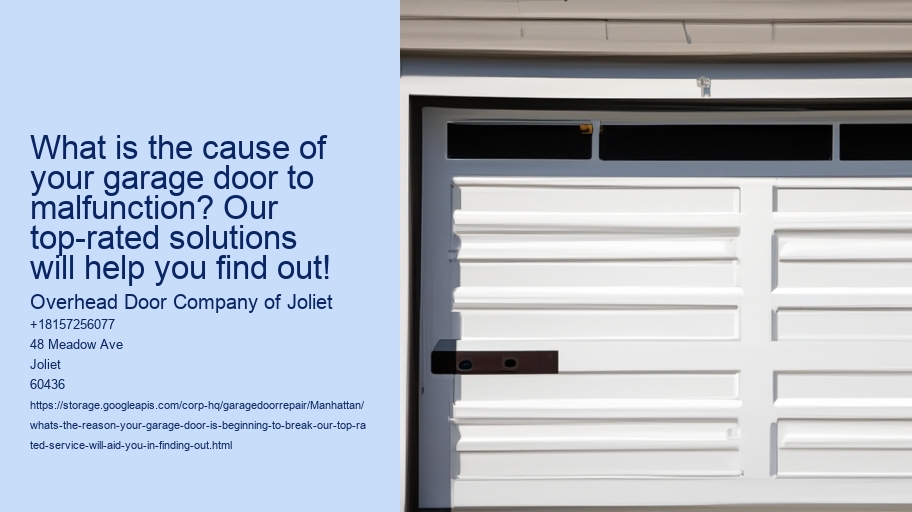 What's the reason your garage door is beginning to break? Our top-rated service will aid you in finding out!
