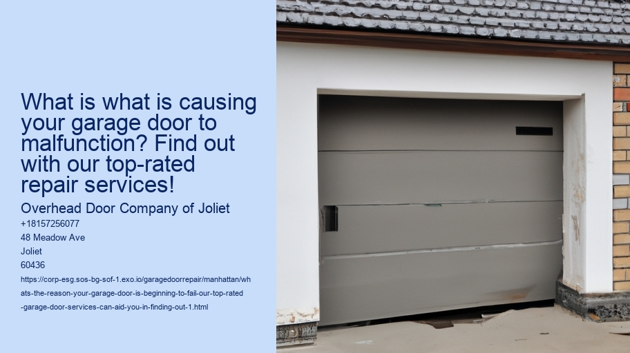 What's the reason your garage door is beginning to fail? Our top-rated garage door services can aid you in finding out!