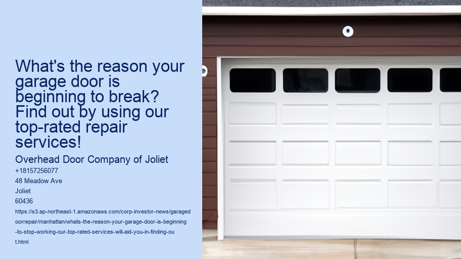 What's the reason your garage door is beginning to stop working? Our top-rated services will aid you in finding out!
