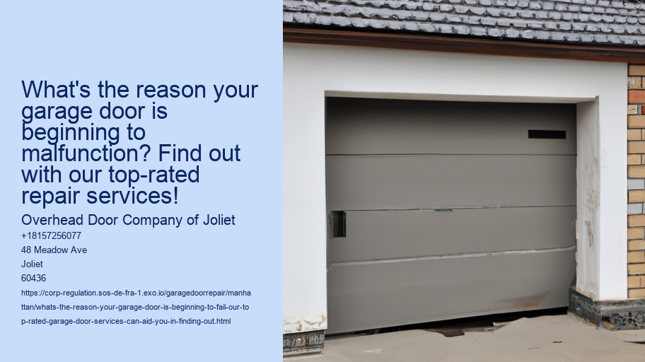 What's the reason your garage door is beginning to fail? Our top-rated garage door services can aid you in finding out!