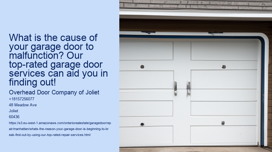 What's the reason your garage door is beginning to break? Find out by using our top-rated repair services!