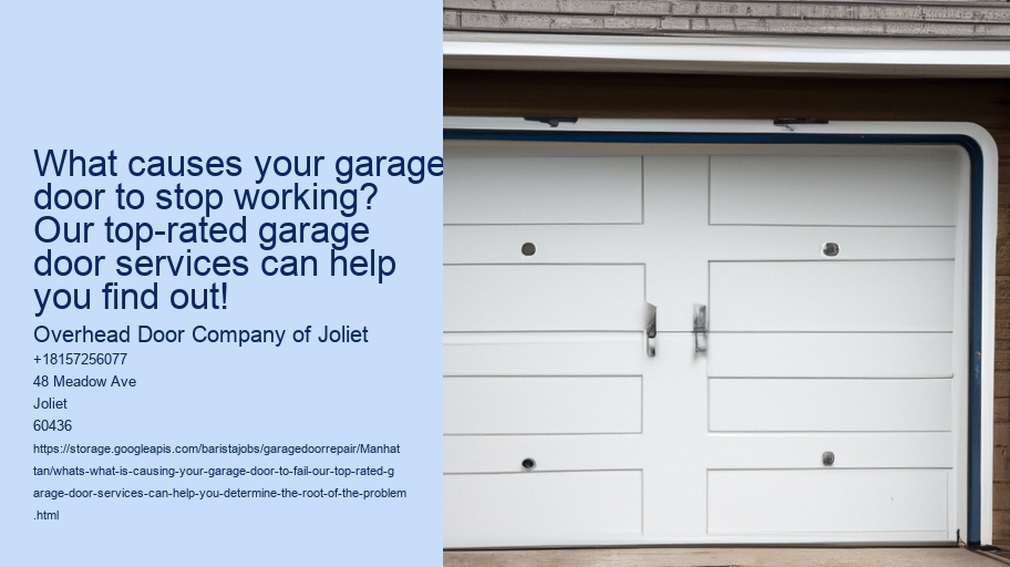What's what is causing your garage door to fail? Our top-rated garage door services can help you determine the root of the problem!